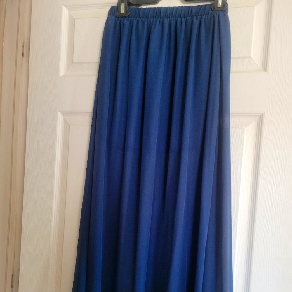 Sheer maxi skirt